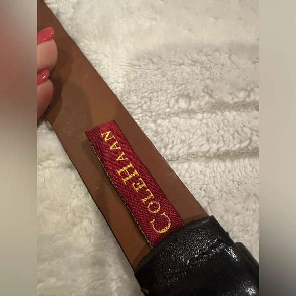 Cole Haan brown leather belt - new without tags size 40 - Picture 2 of 5
